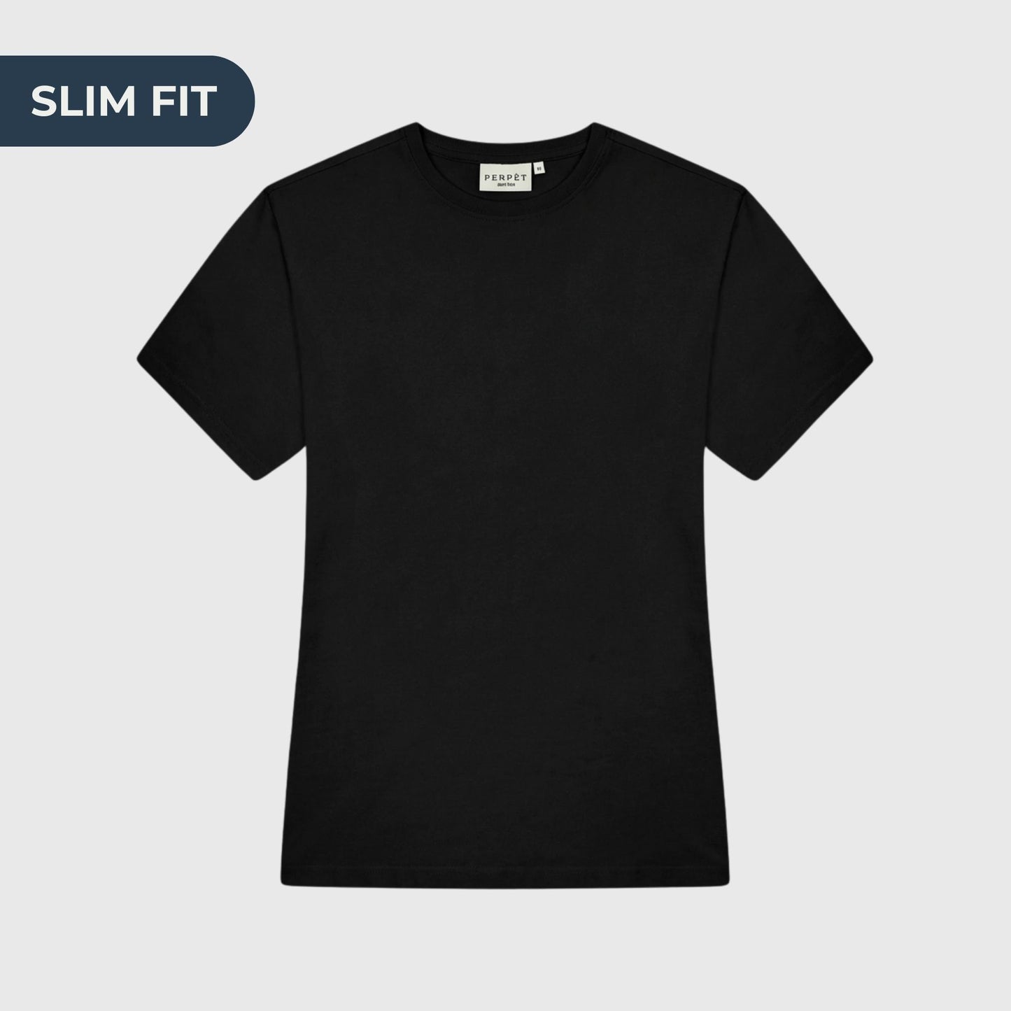 Clásico T-Shirt Slim black - PERPÈT