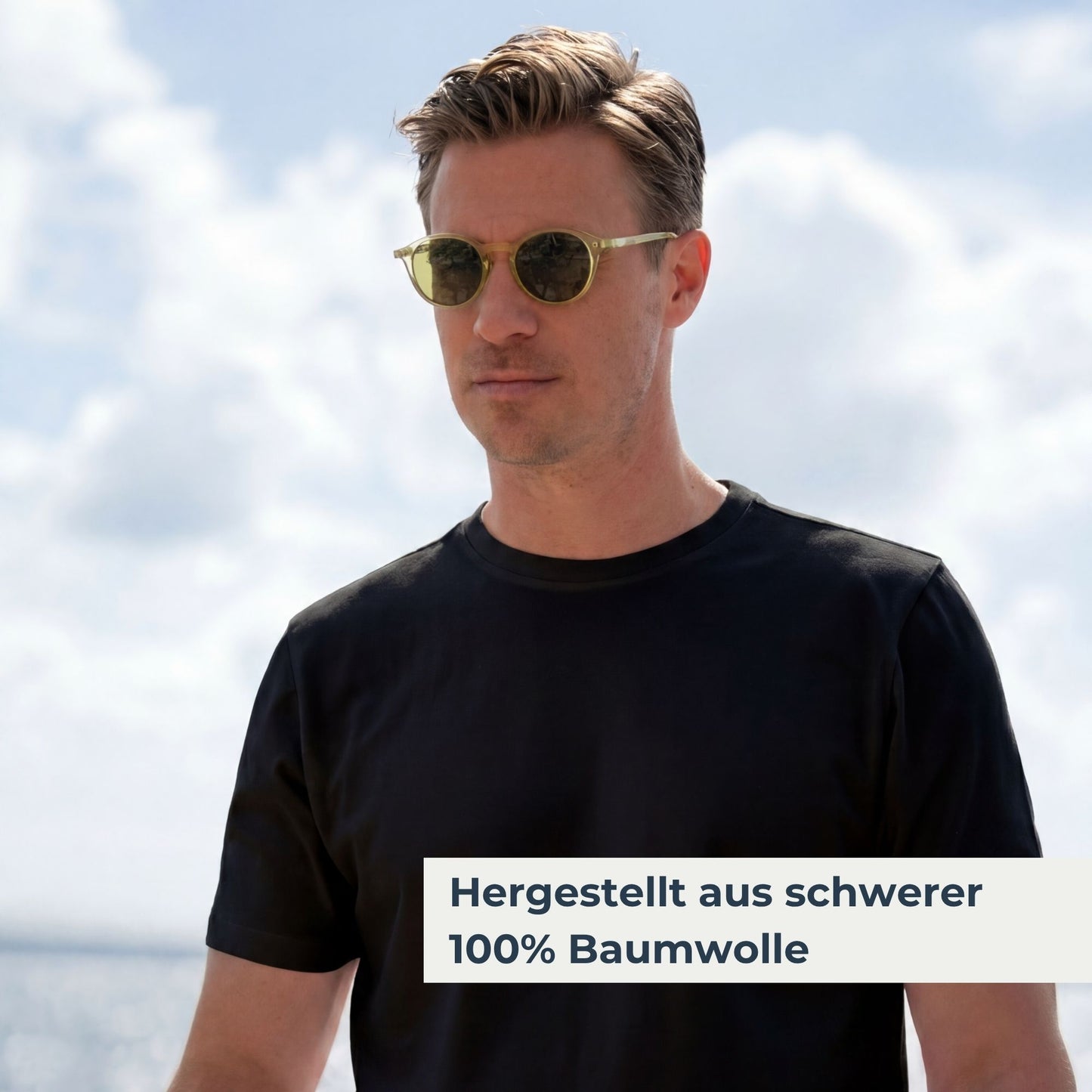 Clásico T-Shirt Slim black - PERPÈT