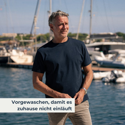 Clásico T-Shirt Regular navy blue - PERPÈT