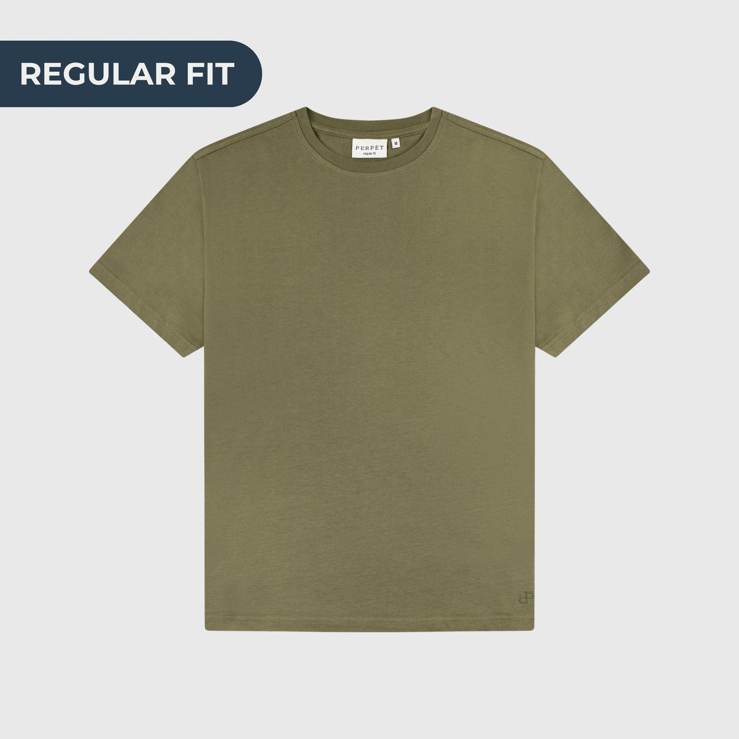 Clásico T-Shirt Regular olive green - PERPÈT