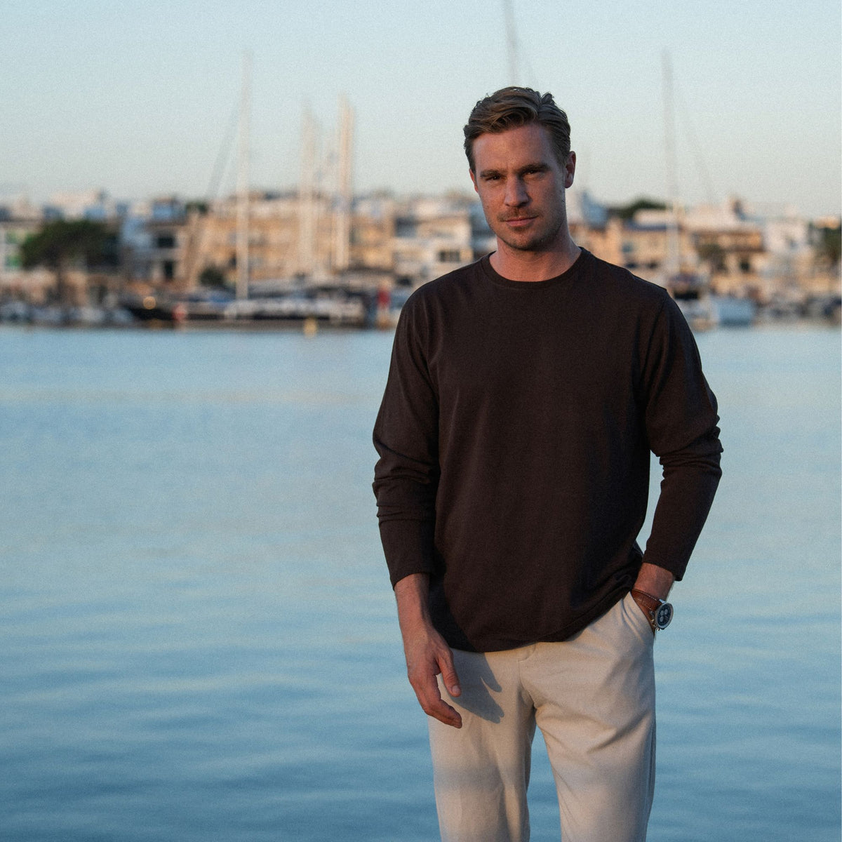 Clásico Longsleeve Regular brown - PERPÈT