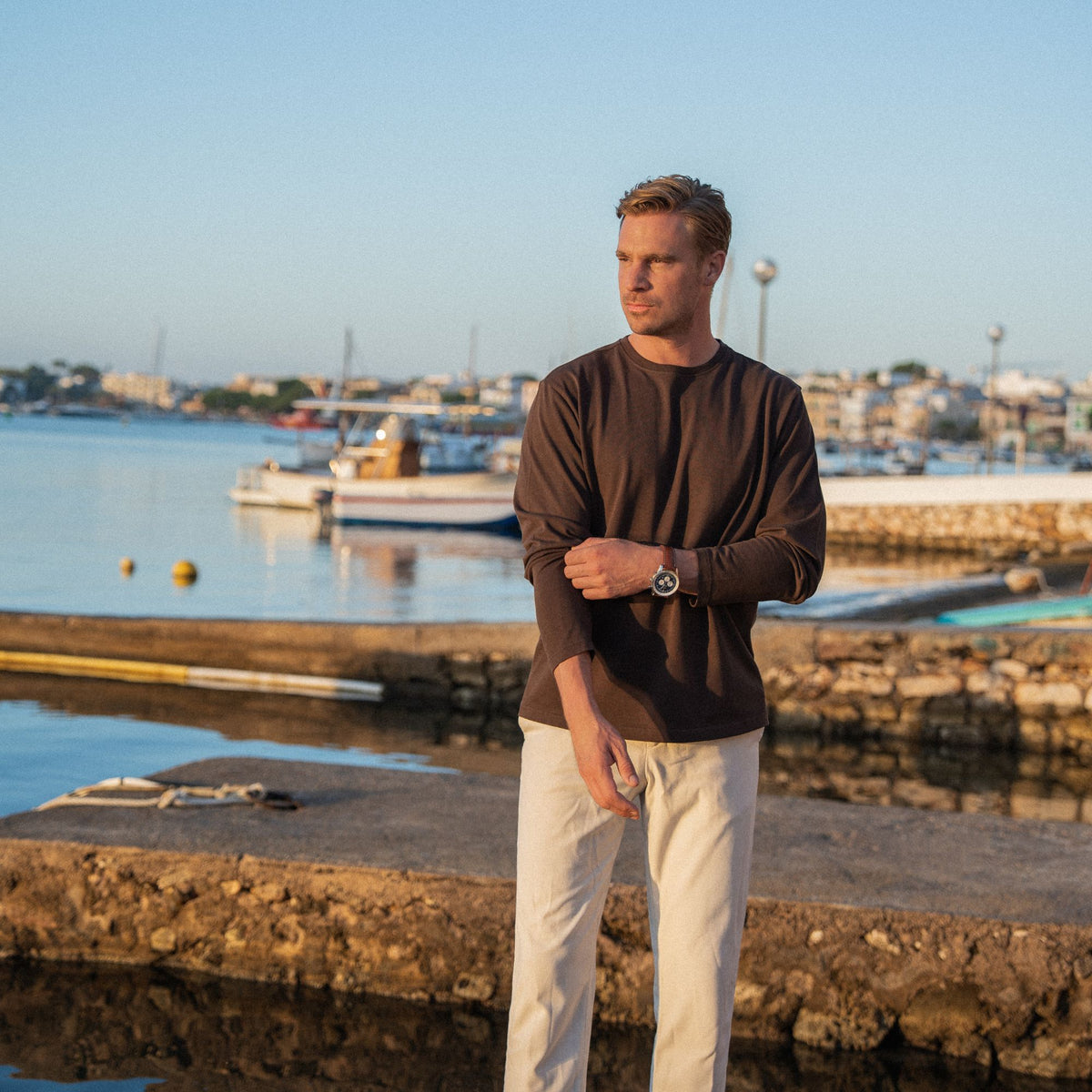 Clásico Longsleeve Regular brown - PERPÈT