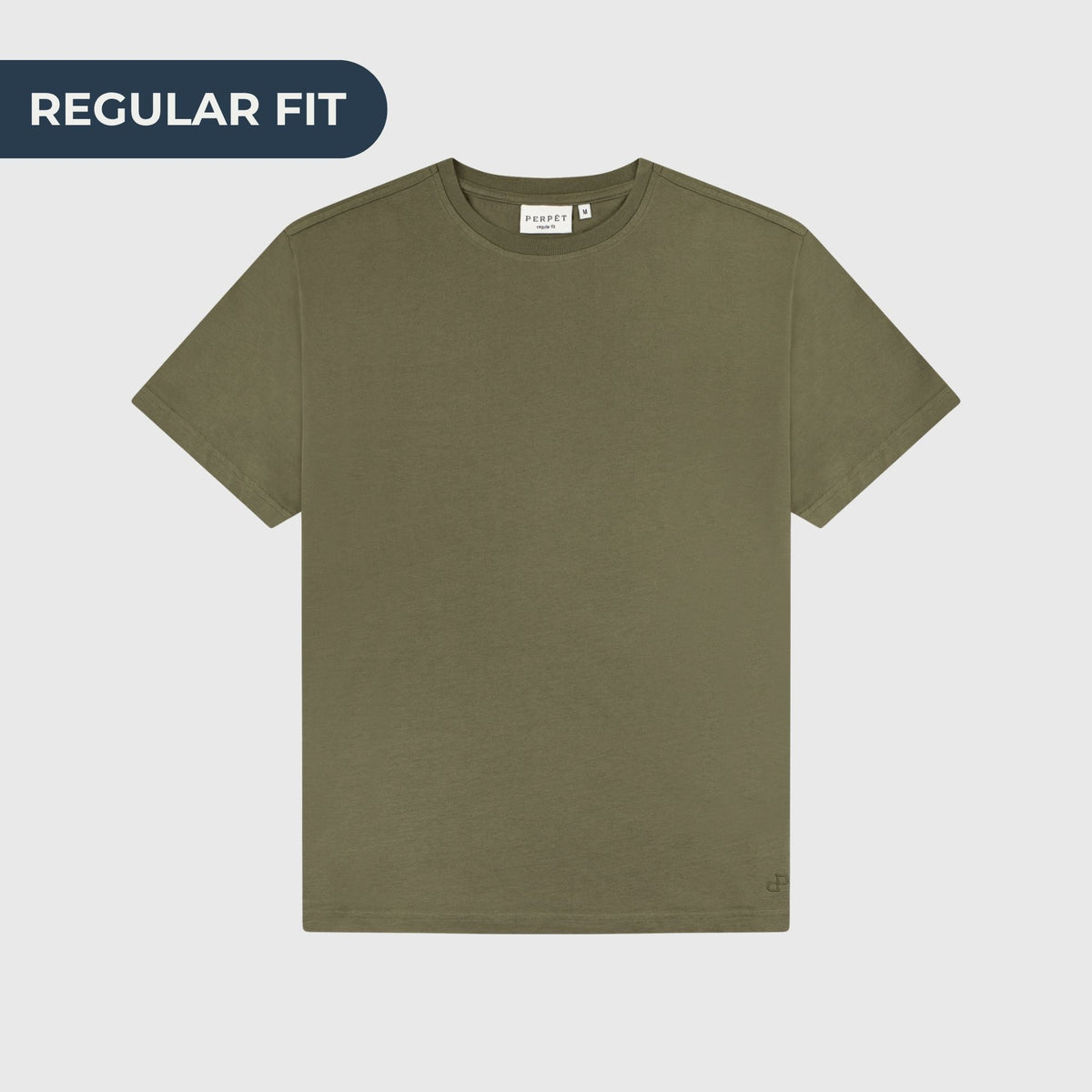Clásico T-Shirt Regular olive green - PERPÈT