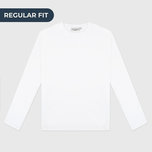 Clásico Longsleeve Regular white - PERPÈT