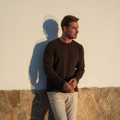 Clásico Longsleeve Slim brown - PERPÈT
